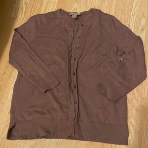 Purple button up cardigan
